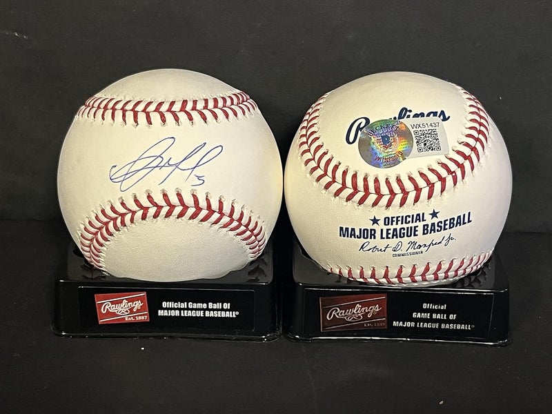 Christopher Morel Rays Cubs Autographed Signed Official Baseball Beckett Hologram